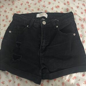 Wax Jean Women's Dark Denim Shorts
